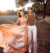 赛博新娘风婚纱写真作品